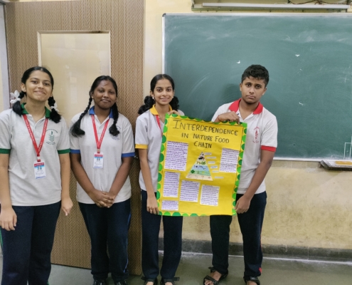 Class X students showcase their opinions on the need for a Balance in Food Chain_