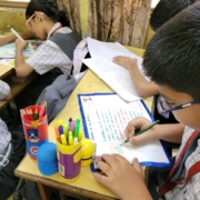 Jingle writing on Save Water