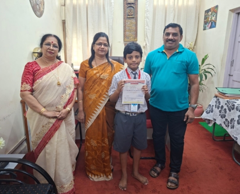 Nirvaan Pawar Winner at All India Maths and Science Exam All India Rank 14