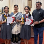 Parnavi Pote and Divyanshi Bhola winners of the Shakti Foundation Award