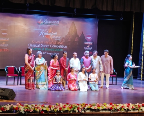 Saanvi Bhave of class X bagged the 3rd prize in the 10th National level Classical Dance competition