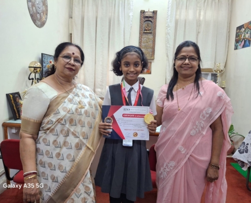 Urvi Pawar honoured by Indian Talent Olympiad foundation for exemplary performance